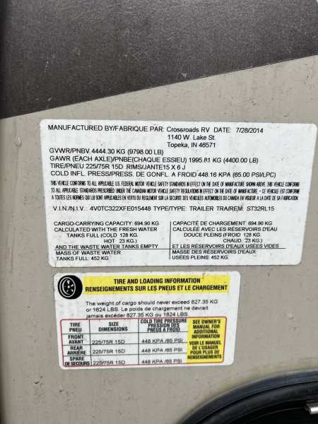 2015 Crossroad Sunset 32RL - Image 36