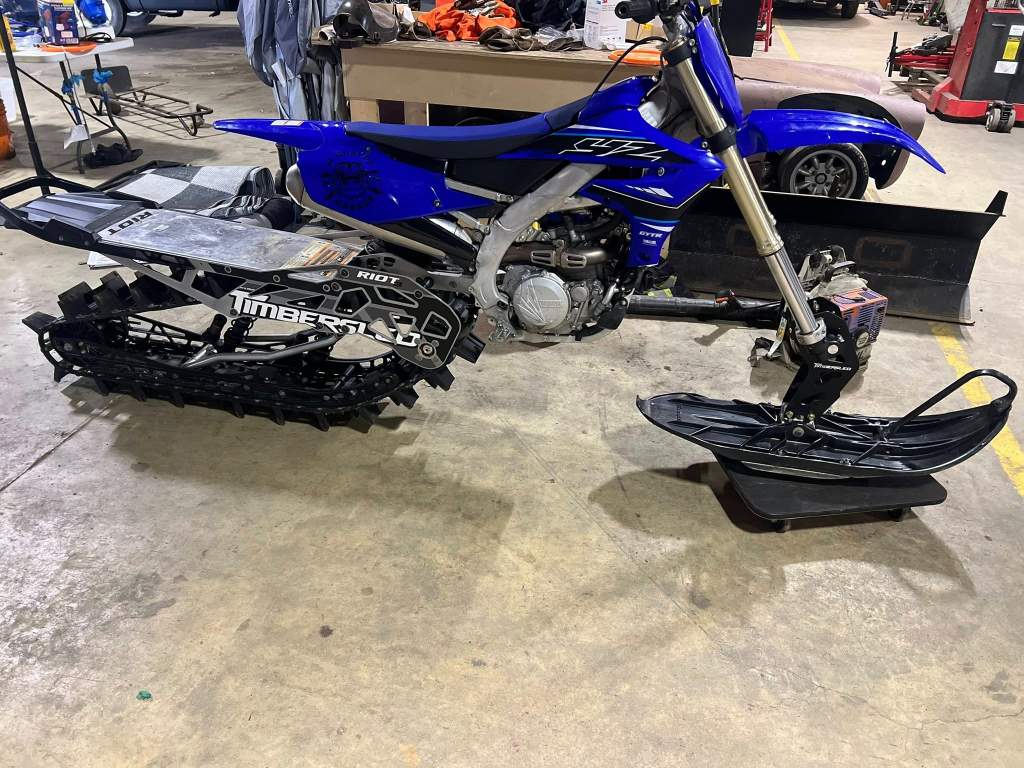 2021 Yamaha Timbersled YZ450F Snowbike