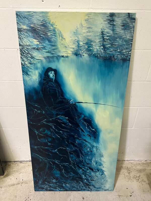 Fishing On The Lake Painting