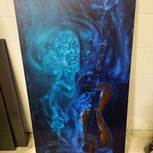 Blue Guitar Painting