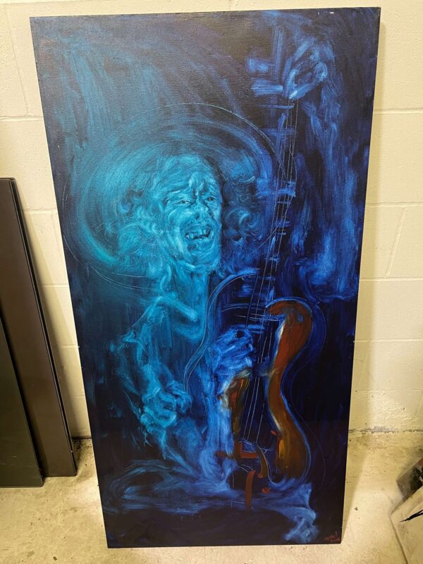 Blue Guitar Painting