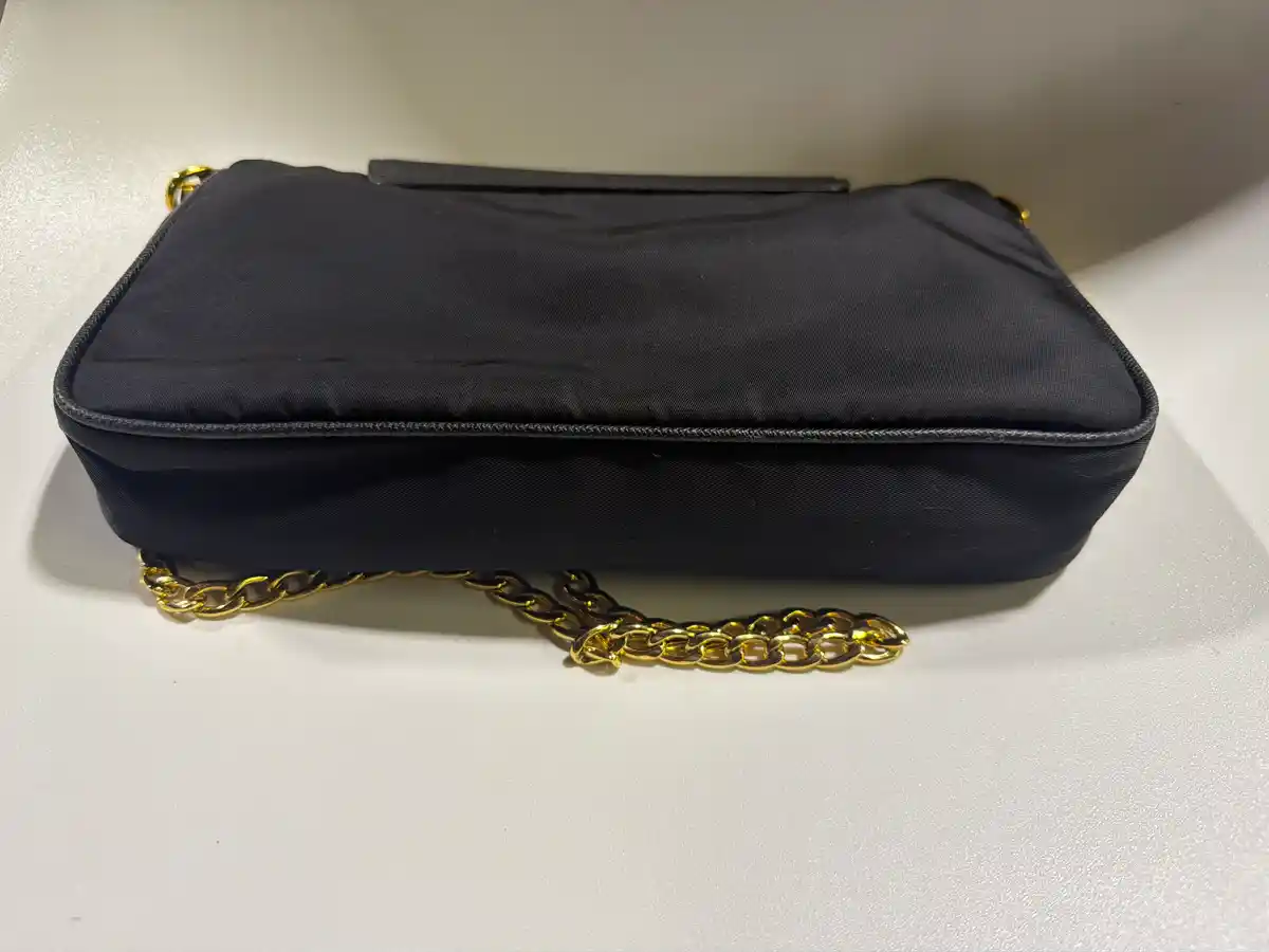 Prada Tessuto Nylon Saffiano Crossbody Bag Nero Black - Image 5
