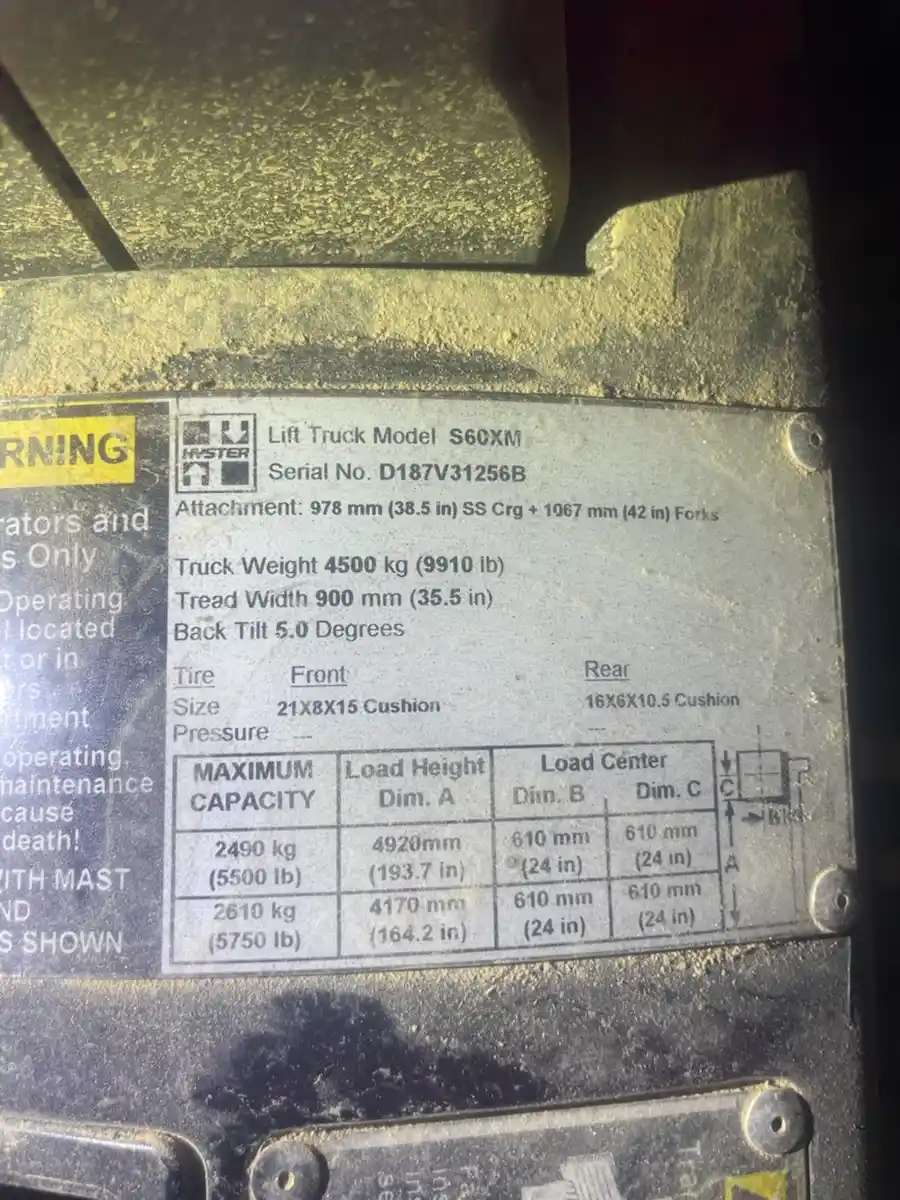 Hyster S60XM Forklift - Image 4