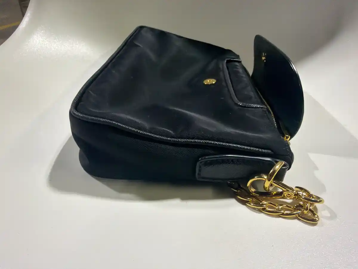 Prada Tessuto Nylon Saffiano Crossbody Bag Nero Black - Image 7