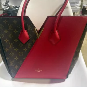 Louis Vuitton Monogram Kimono MM Brown Red Tote Bag