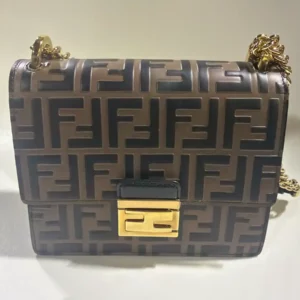 Fendi Zucca FF Kan U Shoulder/Crossbody bag