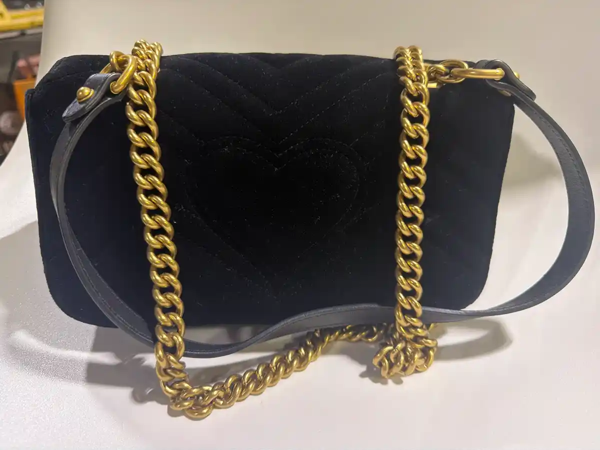 Gucci Mini Velvet Marmont - Image 5