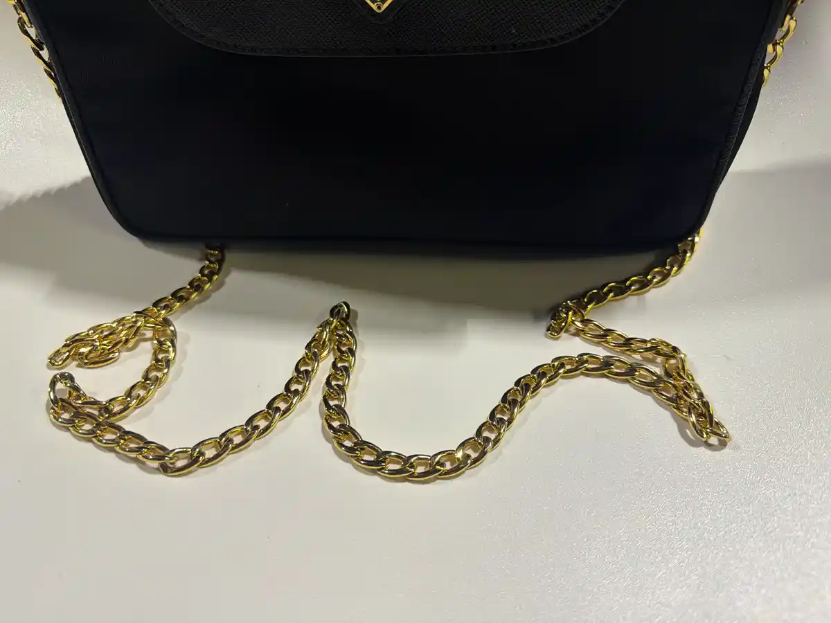 Prada Tessuto Nylon Saffiano Crossbody Bag Nero Black - Image 6